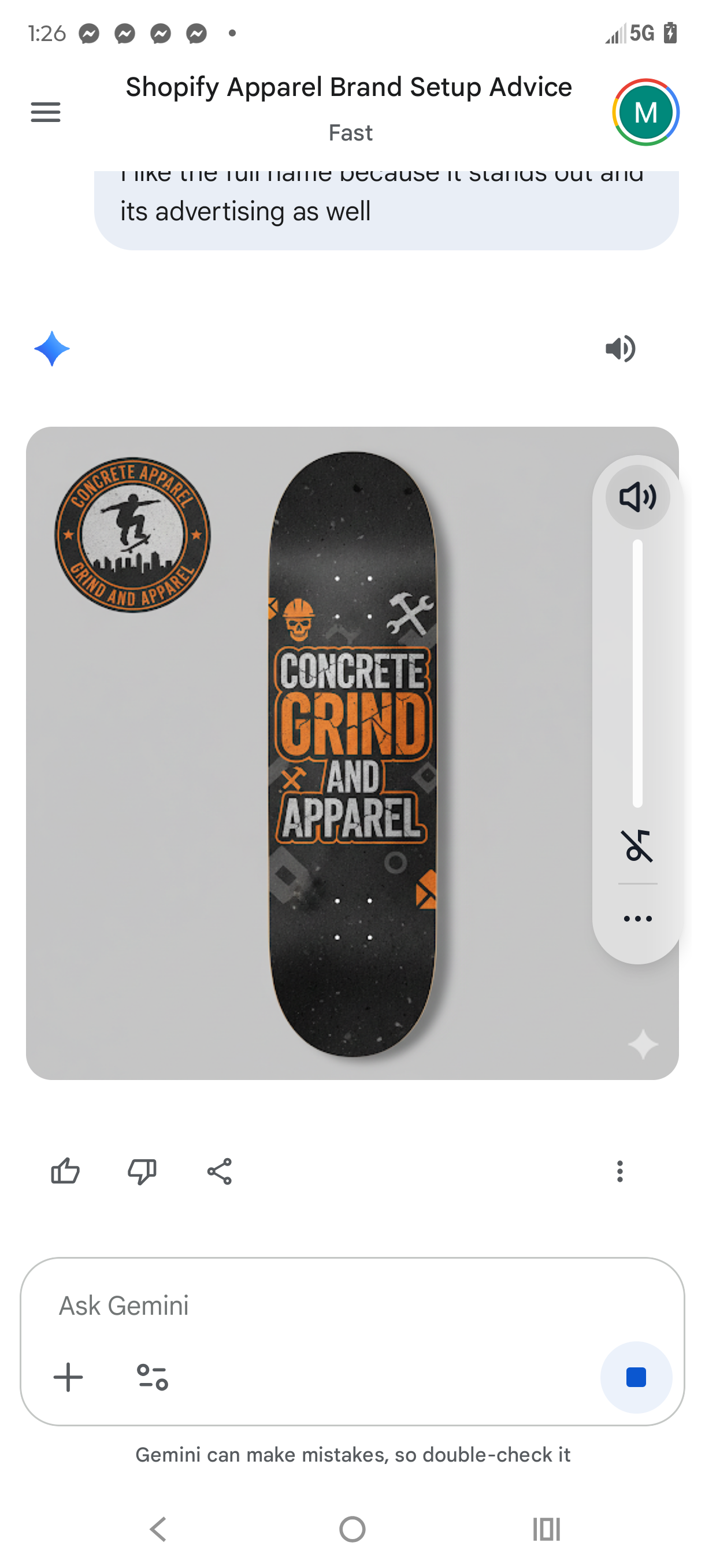 Skateboard complete with trucks and wheels