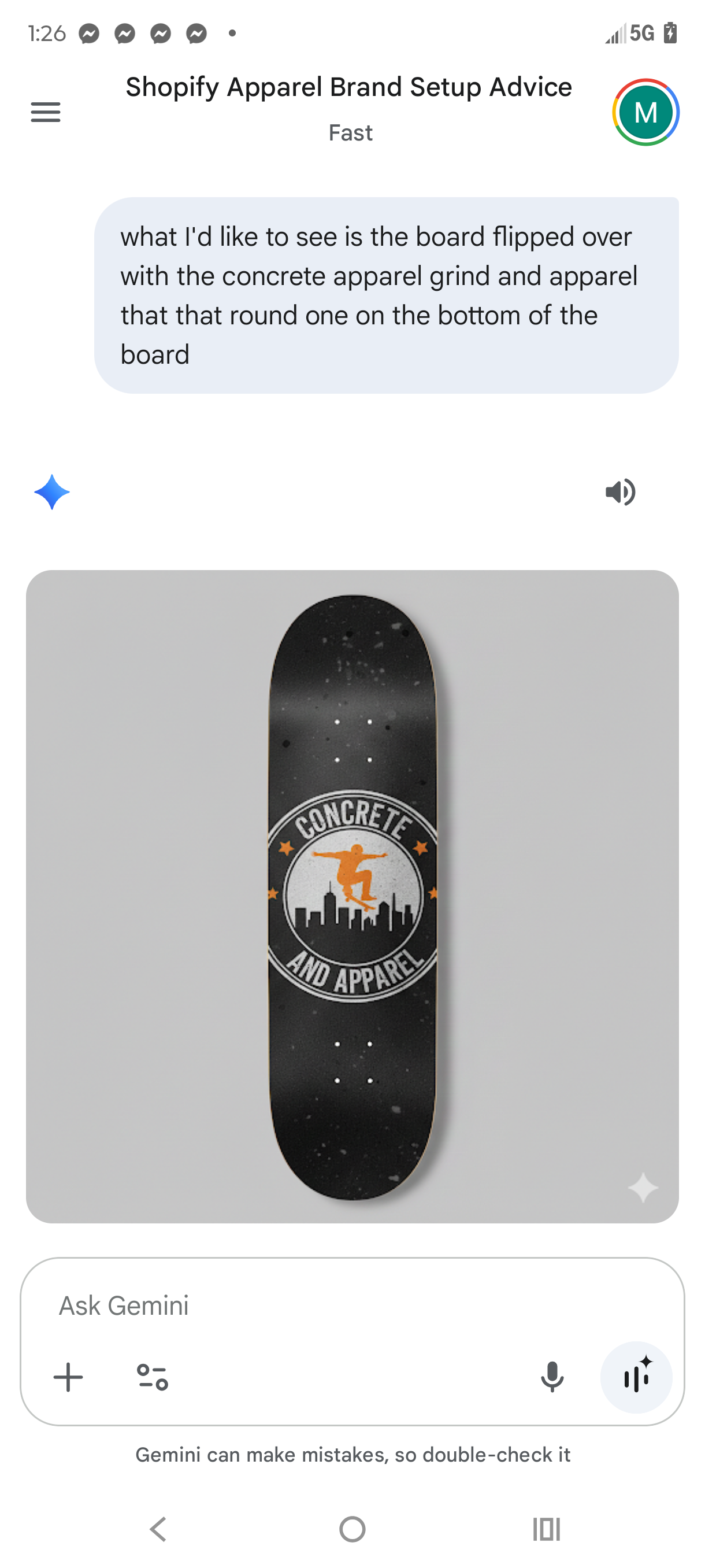 Skateboard complete with trucks and wheels